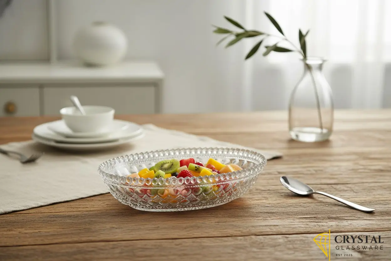 Glass serving dry fruits snacks and sweet (pack of six) 